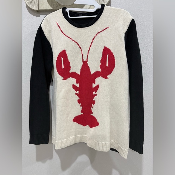 Tibi Sweaters - Tibi Red Lobster Graphic Crewneck Sweater